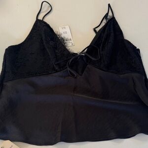 Abercrombie Lace Tie Front Top